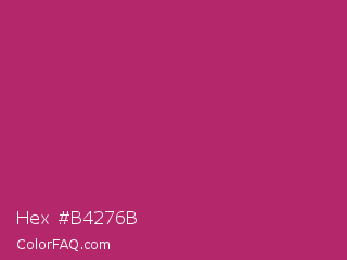 Hex #b4276b Color Image
