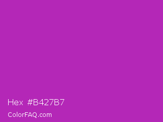 Hex #b427b7 Color Image
