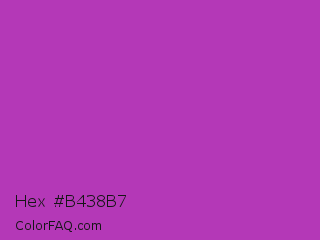 Hex #b438b7 Color Image