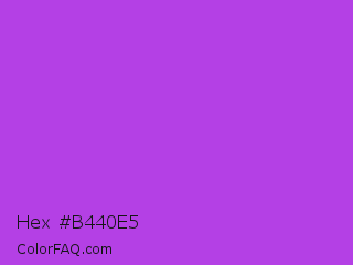 Hex #b440e5 Color Image