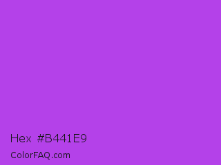 Hex #b441e9 Color Image