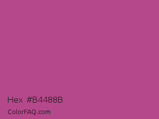 Hex #b4488b Color Image