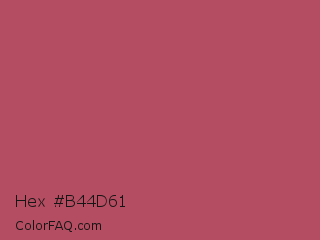 Hex #b44d61 Color Image