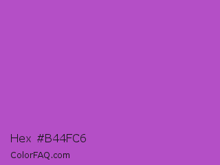 Hex #b44fc6 Color Image