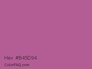 Hex #b45d94 Color Image