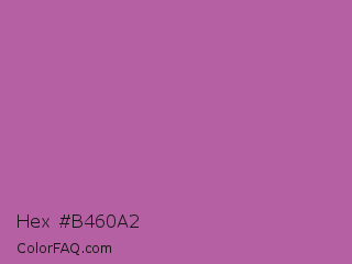 Hex #b460a2 Color Image