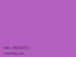 Hex #b460c1 Color Image