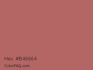 Hex #b46664 Color Image