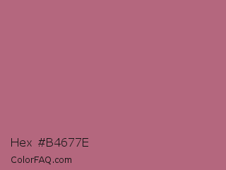 Hex #b4677e Color Image