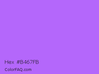 Hex #b467fb Color Image