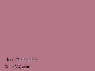 Hex #b47588 Color Image