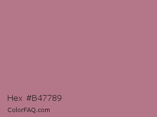 Hex #b47789 Color Image