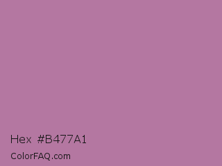 Hex #b477a1 Color Image