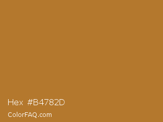 Hex #b4782d Color Image