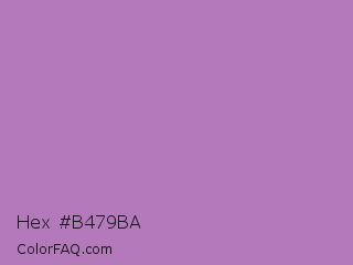 Hex #b479ba Color Image