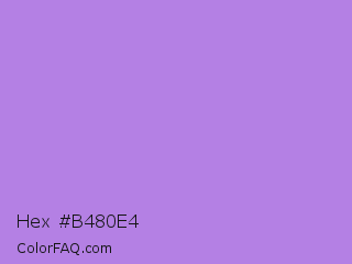 Hex #b480e4 Color Image