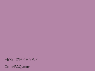 Hex #b485a7 Color Image