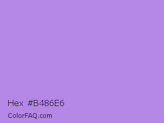 Hex #b486e6 Color Image