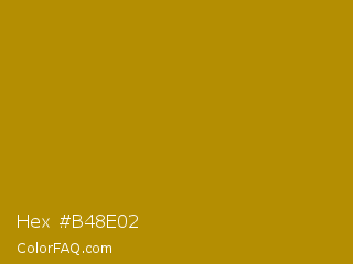 Hex #b48e02 Color Image