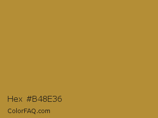 Hex #b48e36 Color Image
