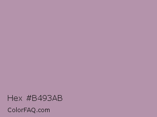 Hex #b493ab Color Image