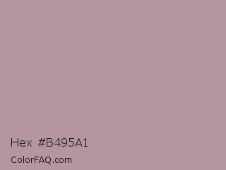 Hex #b495a1 Color Image