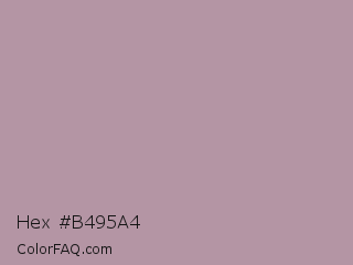 Hex #b495a4 Color Image