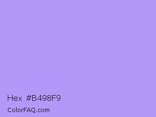 Hex #b498f9 Color Image