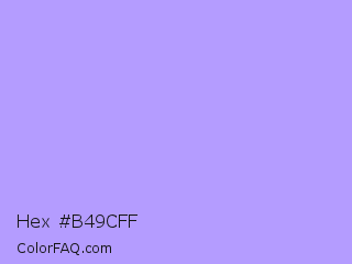 Hex #b49cff Color Image