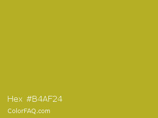Hex #b4af24 Color Image
