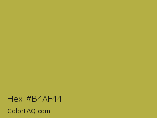 Hex #b4af44 Color Image