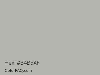 Hex #b4b5af Color Image