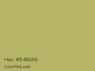 Hex #b4b666 Color Image
