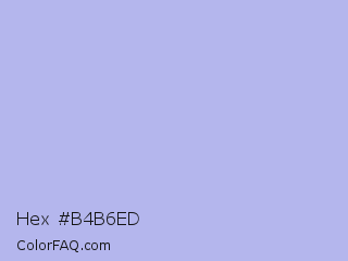 Hex #b4b6ed Color Image
