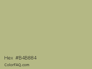 Hex #b4b884 Color Image