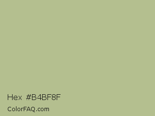Hex #b4bf8f Color Image