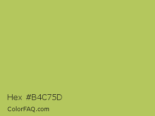 Hex #b4c75d Color Image