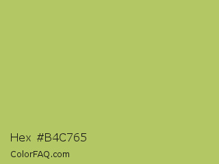 Hex #b4c765 Color Image