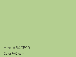 Hex #b4cf90 Color Image
