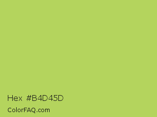 Hex #b4d45d Color Image