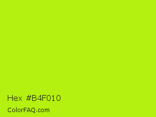 Hex #b4f010 Color Image