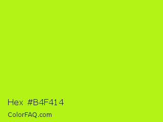 Hex #b4f414 Color Image