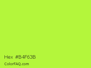 Hex #b4f63b Color Image