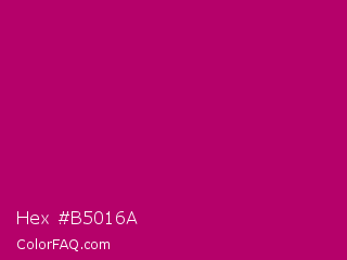 Hex #b5016a Color Image