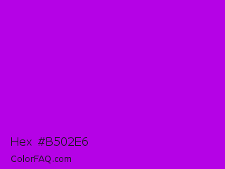 Hex #b502e6 Color Image