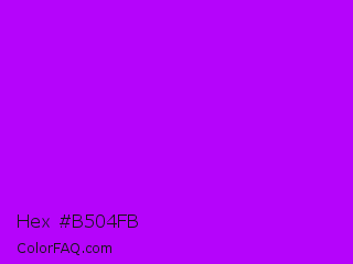 Hex #b504fb Color Image