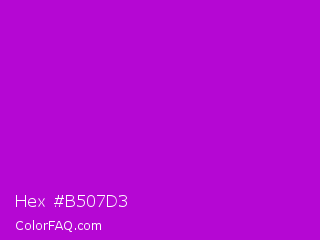 Hex #b507d3 Color Image