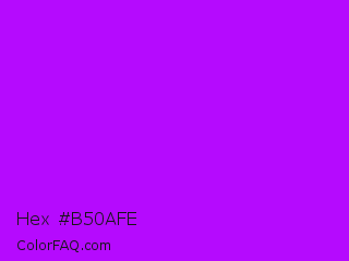 Hex #b50afe Color Image