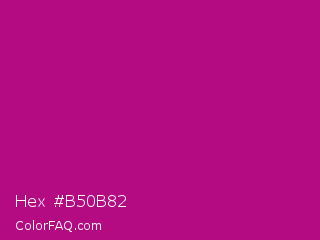 Hex #b50b82 Color Image
