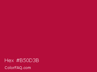 Hex #b50d3b Color Image